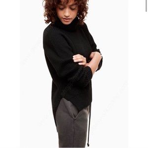 Aritzia Wilfred Free Turtleneck BLAC Lin Sweater